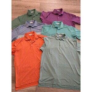Peter Millar Summer Comfort‎ Polo Mens XL Lot OF 6 Performance Golf Whisper Rock